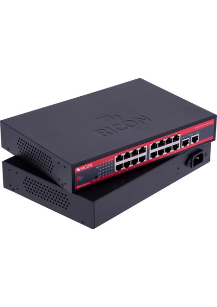 RSB1623FEP+U 16 Port Power Over Ethernet Unmanaged Switch