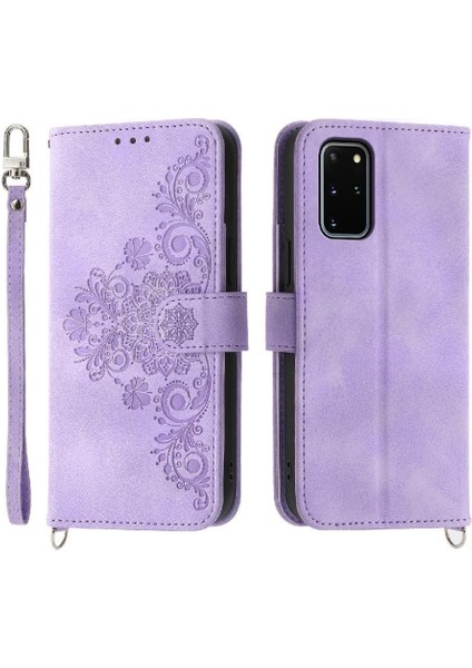 Colorful Boutique 1 Samsung Galaxy S20 Artı Darbeye Bileklik Kabartmalı Kredi Için Flip Case (Yurt Dışından)