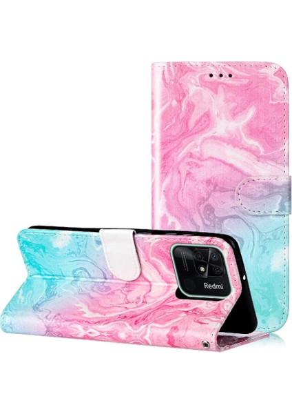 Colorful Boutique 1 Xiaomi Redmi 10C Manyetik Mermer Desen Için Flip Case Tam Koruma Pu (Yurt Dışından)