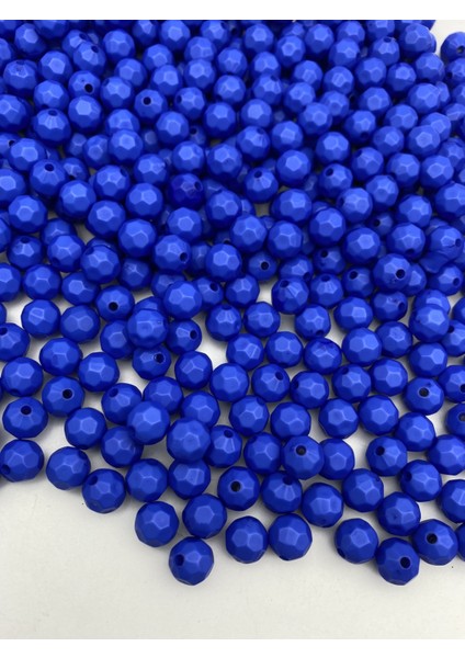100GR Opak Petek Model Saks / Koyu Mavi Renk 10MM Akrilik Boncuk ,çanta Yapım Boncuğu (~200 Adet) fiyatları