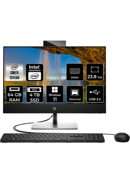 Proone 440 G9 Intel Core I5 13500T 64GB 4tb SSD 23.8" Fhd W11H All In One Bilgisayar 885F1EAP400