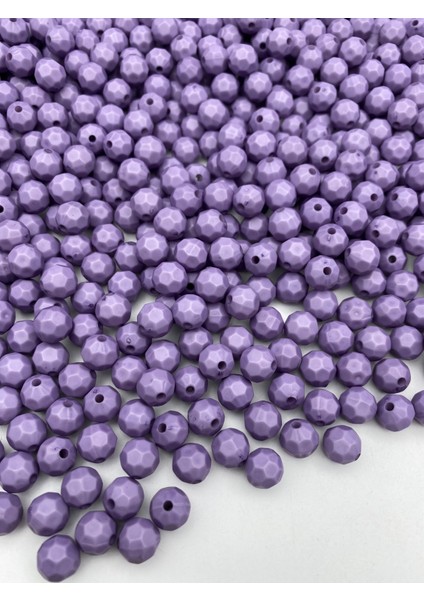100GR Opak Petek Model Lila / Mori Renk 10MM Akrilik Boncuk ,çanta Yapım Boncuğu (~200 Adet) fiyatları