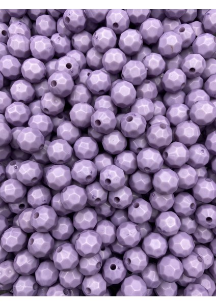 100GR Opak Petek Model Lila / Mori Renk 10MM Akrilik Boncuk ,çanta Yapım Boncuğu (~200 Adet) modelleri