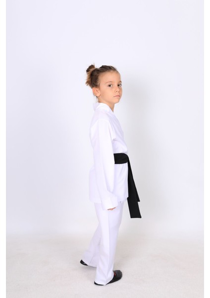 Annee Bakk Beyaz Tekvando-Karate Kostümü Çocuk Kıyafeti