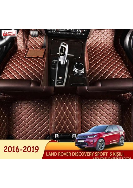 Land Rover Discovery Sport 2016-2019 5 Kişili Uyumlu 5d Havuzlu Suni Deri Oto Paspas