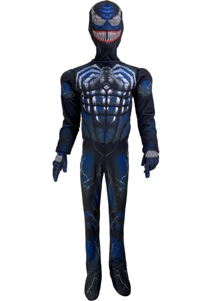 Herkese Kostüm Siyah Venom Kostümü - Venom Costume Polyester