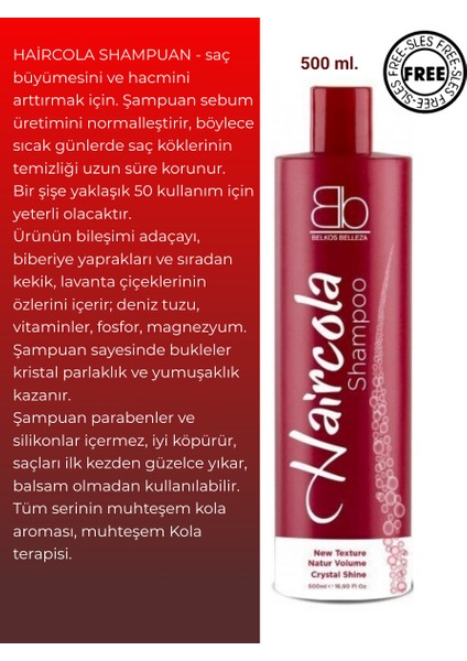 BB Haircola Profesyonel Şampuan, 500 Ml. - 1 tane