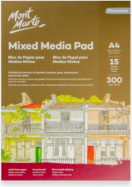mm Karışık Media Ped Premium 300 gr A4 15 Sayfa modelleri