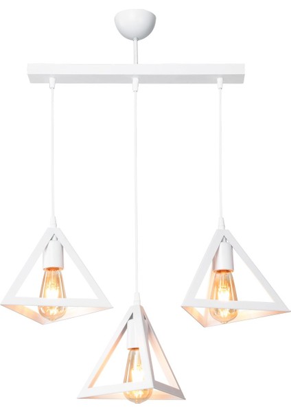 Beyaz 3'lü Sarkıt Avize, Modern ve Şık Dekorasyon Boşluklarınızı Aydınlatır fiyatları