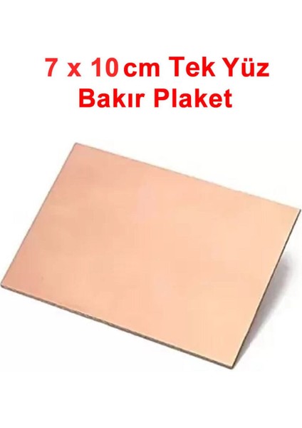7X10CM Tek Yüz Bakır Plaket Pcb Elektronik Baskı Devre Prototip Test Deney Deneme Kartı Fr4 Levha