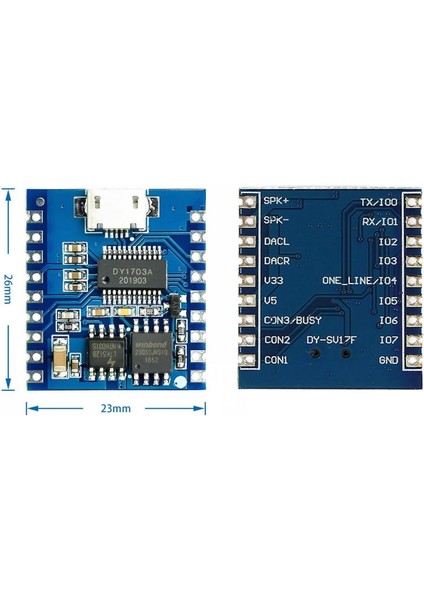 DY-SV17F Mp3 Modül