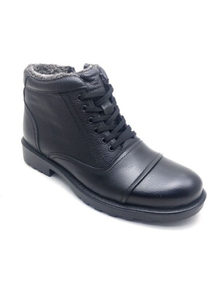 Büyük Numara Deri Kürklü Erkek Bot