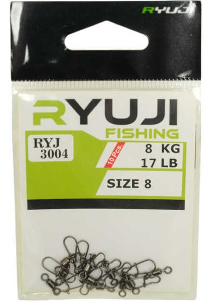 Ryj 3004 Klipsli Fırdöndü (10 Adet) Standart-No 8