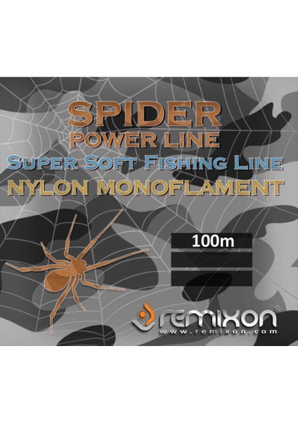 Spider Serisi 100M Poşet Monofilament Misina Standart-2,00