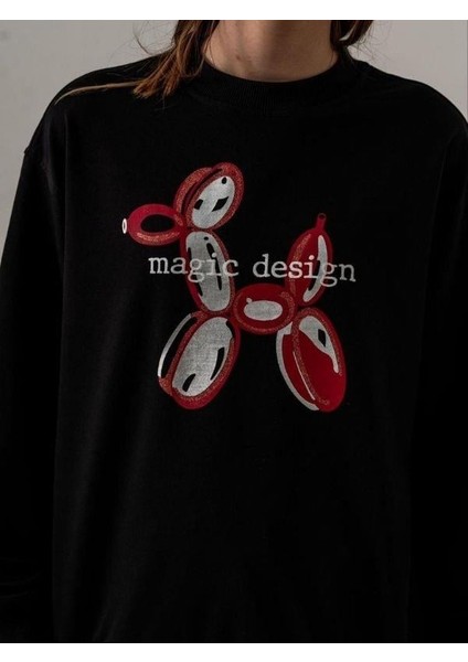Kız Çocuk Iki Iplik Magic Baskılı Tasarım Sweatshirt indirimleri