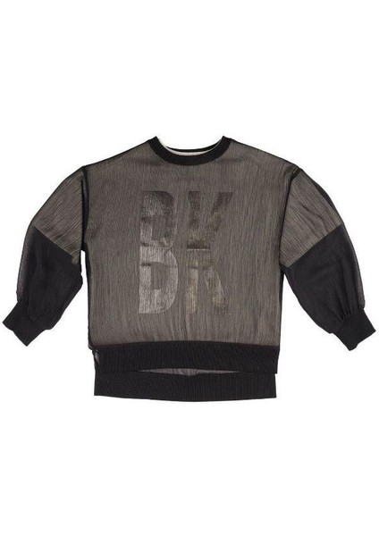 Kız Çocuk Tül Detaylı Ikili Sweatshirt