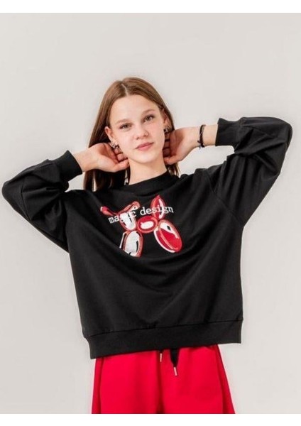 Kız Çocuk Iki Iplik Magic Baskılı Tasarım Sweatshirt fırsatları