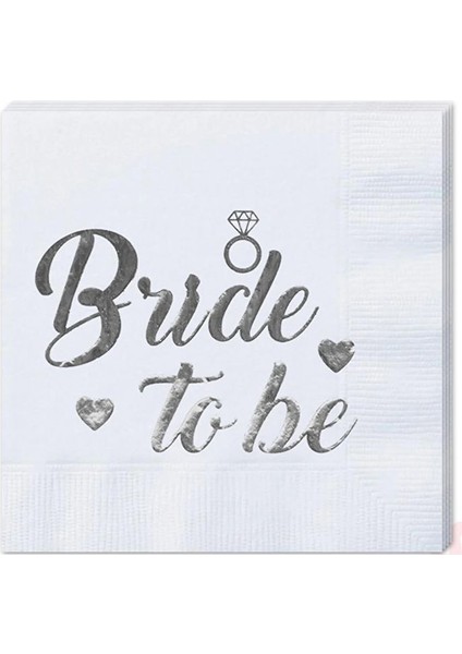 Bride To Be Peçete Gümüş 16 Adet