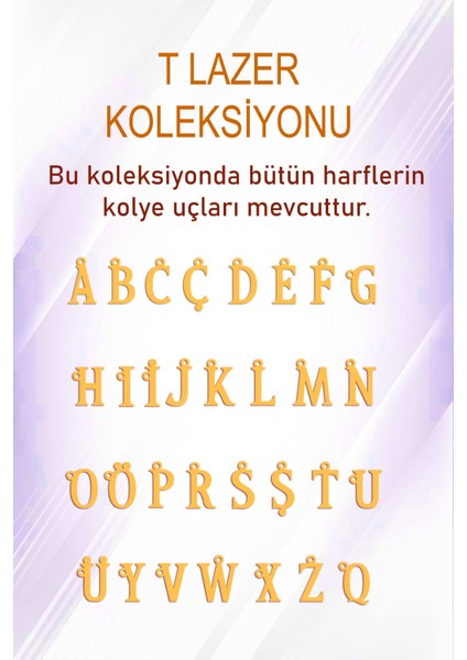14 Ayar Altın A Harf Kolye Ucu (Tüm Harfler Yazılır)