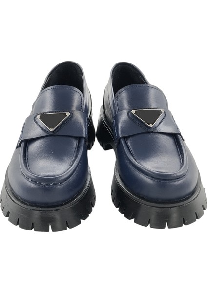 26252104 Günlük Loafer Lacivert Tokalı