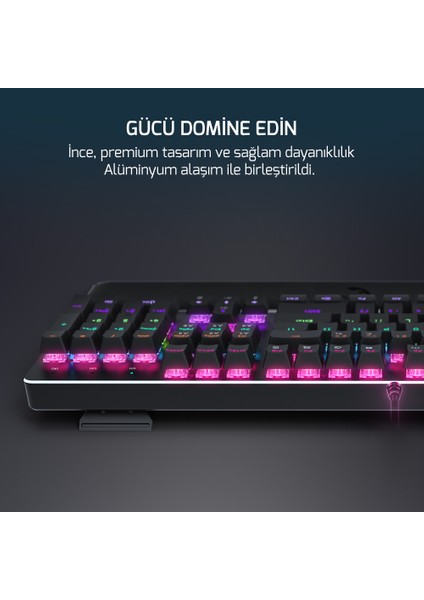 Ogre Rainbow 60M Gamepower Red Switch Türkçe Q USB Mekanik Gaming Klavye - 3 Yıl Garantili