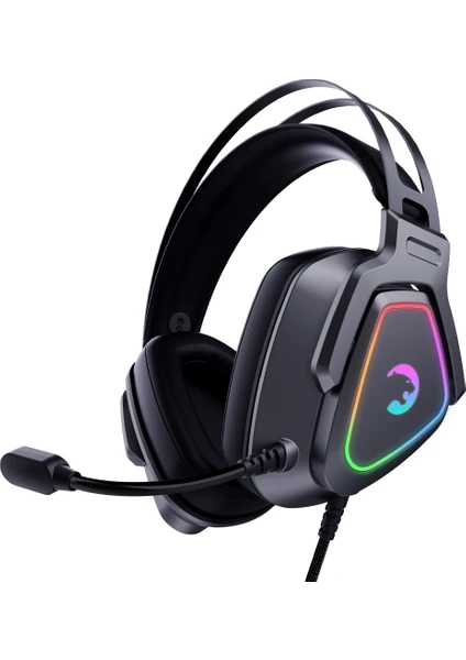 GamePower Kyruse Gri 7.1 Surround RGB Gaming Titreşimli Kulaklık