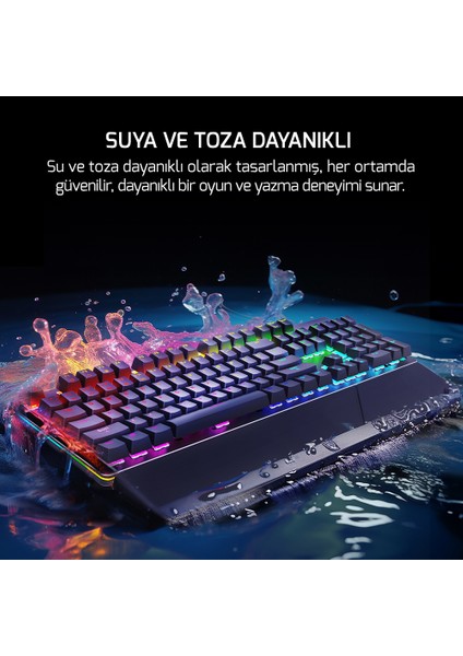 Calypso V2 Rgb Optik Su ve Toza Dayanıklı Mekanik Blue Switch USB Dıy Gaming Klavye