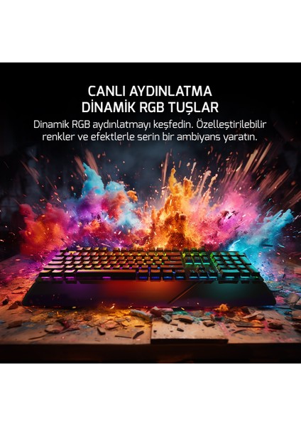 Calypso V2 Rgb Optik Su ve Toza Dayanıklı Mekanik Blue Switch USB Dıy Gaming Klavye