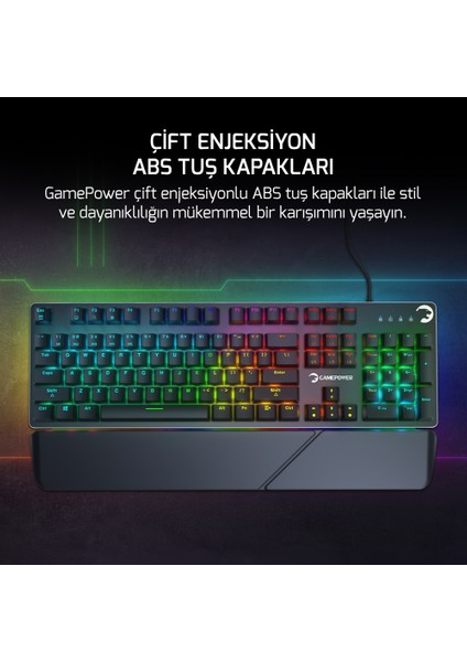 Calypso V2 Rgb Optik Su ve Toza Dayanıklı Mekanik Blue Switch USB Dıy Gaming Klavye