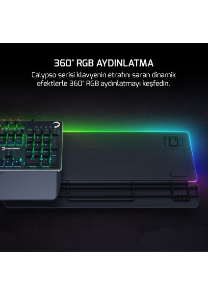 Calypso V2 Rgb Optik Su ve Toza Dayanıklı Mekanik Blue Switch USB Dıy Gaming Klavye