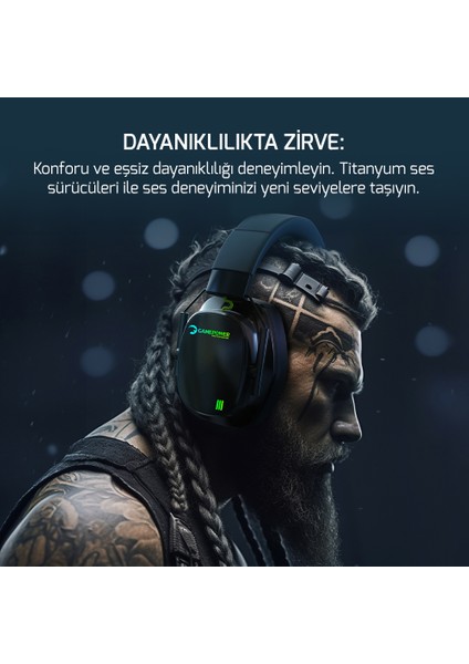 Kai Titanium Siyah 7.1 Surround Hi-Fi Manyetik Pad Rgb Gaming Kulaklık (2x Cooling Pad Hediyeli)