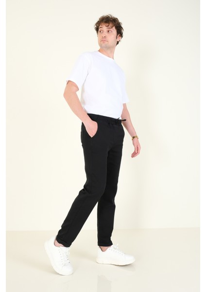 Erkek Duble Paça Jogger Pantolon Siyah fiyatları