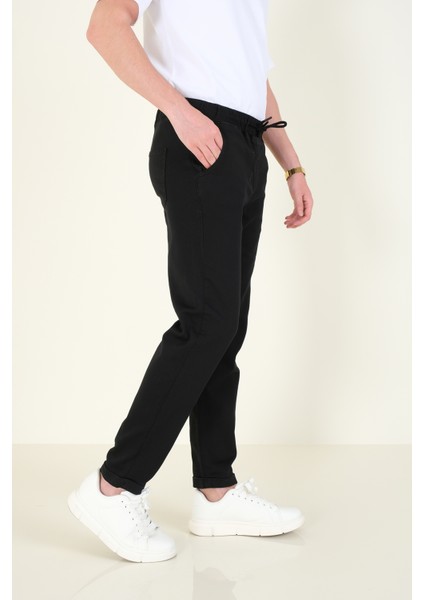 Erkek Duble Paça Jogger Pantolon Siyah indirimleri