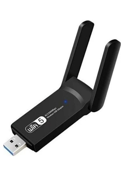 1300 Mbps Dual Band USB 3.0 Adaptör Kablosuz Wifi Alıcı 2.4ghz