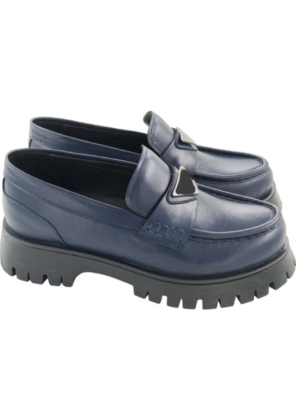 26252104 Günlük Loafer Lacivert Tokalı