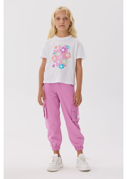 Bg Store Kız Çocuk Beyaz T-Shirt
