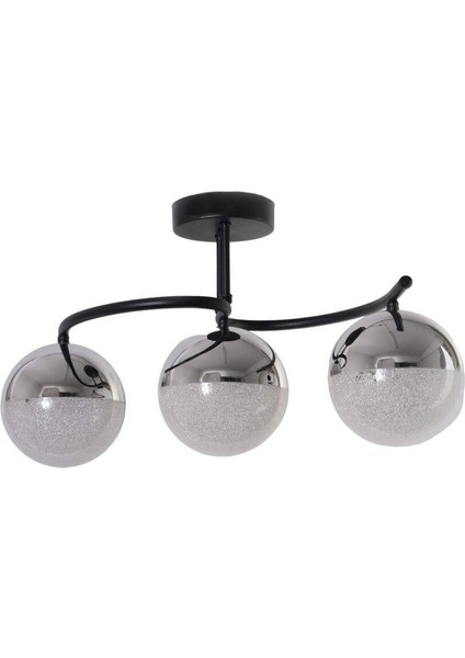 Modern Siyah 3'lü LED Avize, Salon, Mutfak, Yatak Odası İçin Şık Aydınlatma