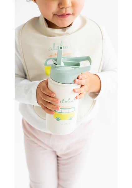 500 ml Paslanmaz Çelik Pipetli Matara Suluk Termos Mavi modelleri