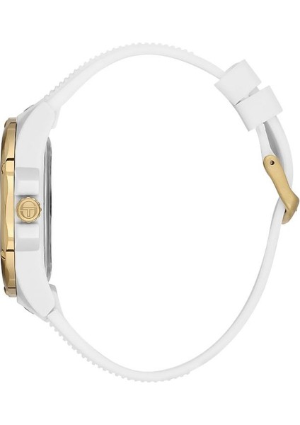 ST.1.10436-6 Silikon Kordon Suya Dayanıklı Beyaz Renk Erkek Kol Saati fiyatları