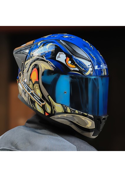 Rapıd 2 Spox Mavi-Gri Kask Mavi Cam