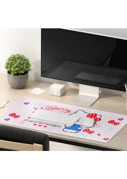 Sevimli Sanrio Cinnamoroll Kawaii Kuromi Mouse Masa Üstü Matı Klavye Mouse Pad Büyük Mousepad Ofis Oyuncu Kız Gamer Su Geçirmez Figür Desenli indirimleri