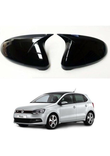 Vw Polo 6j 2014-2018 Uyumlu Batman Parlak Siyah Ayna Kapağı