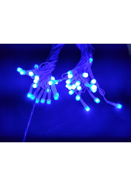 10 Metre LED Işık 220 Volt Dekor Ledi - Yılbaşı Ağacı Ledi - Sabit Yanabilen Büyük Ledli