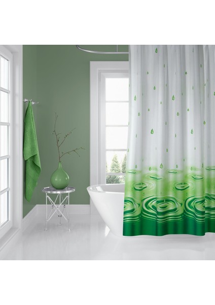 Banyo Duş Perdesi 5020 120X200 Perde Borusu Askı Aparatı 90X130 Hediyeli