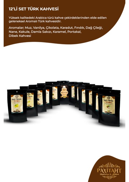 Keyf-i Mihman Aromalı Türk Kahveleri 12 Paket