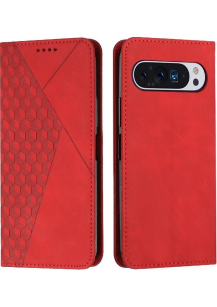 Google Piksel 9 Pro Xl Cüzdan Kickstand Kart Ekleme Pu Için Flip Case (Yurt Dışından)