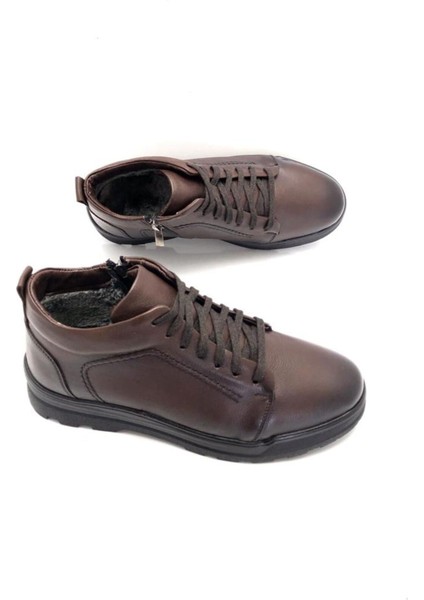 Deri Tam Ortopedik Kürklü Erkek Bot modelleri