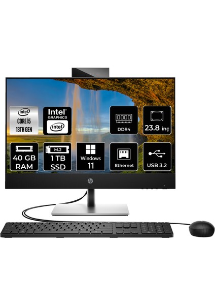 Proone 440 G9 Intel Core I5 13500T 40GB 1tb SSD 23.8" Fhd W11P All In One Bilgisayar 885F1EAP438