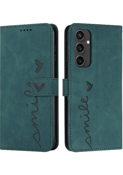 Samsung Galaxy S24 Fe Kart Ekleme Için Flip Case Yan Toka Pu Aşk (Yurt Dışından)