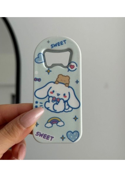 Sanrio Kawaii Cinnamoroll Mıknatıslı Cinnamoroll Sweet Magnetli Şişe Kapak Açacağı Hediye Kpop Y2K